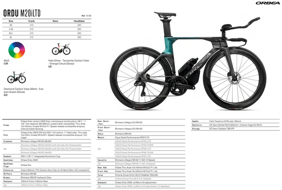 2025 ORBEA ORDU M20iLTD - OMX Carbon - Ultegra Di2 (S136) TT/Triathlon Bike