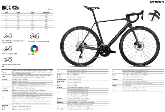 2025 ORBEA ORCA M35i - OMR Carbon - Shimano 105 Di2 (S110) Road Bike